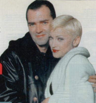 Madonna and her brother Christopher during the  Girlie Show Tour in 1993