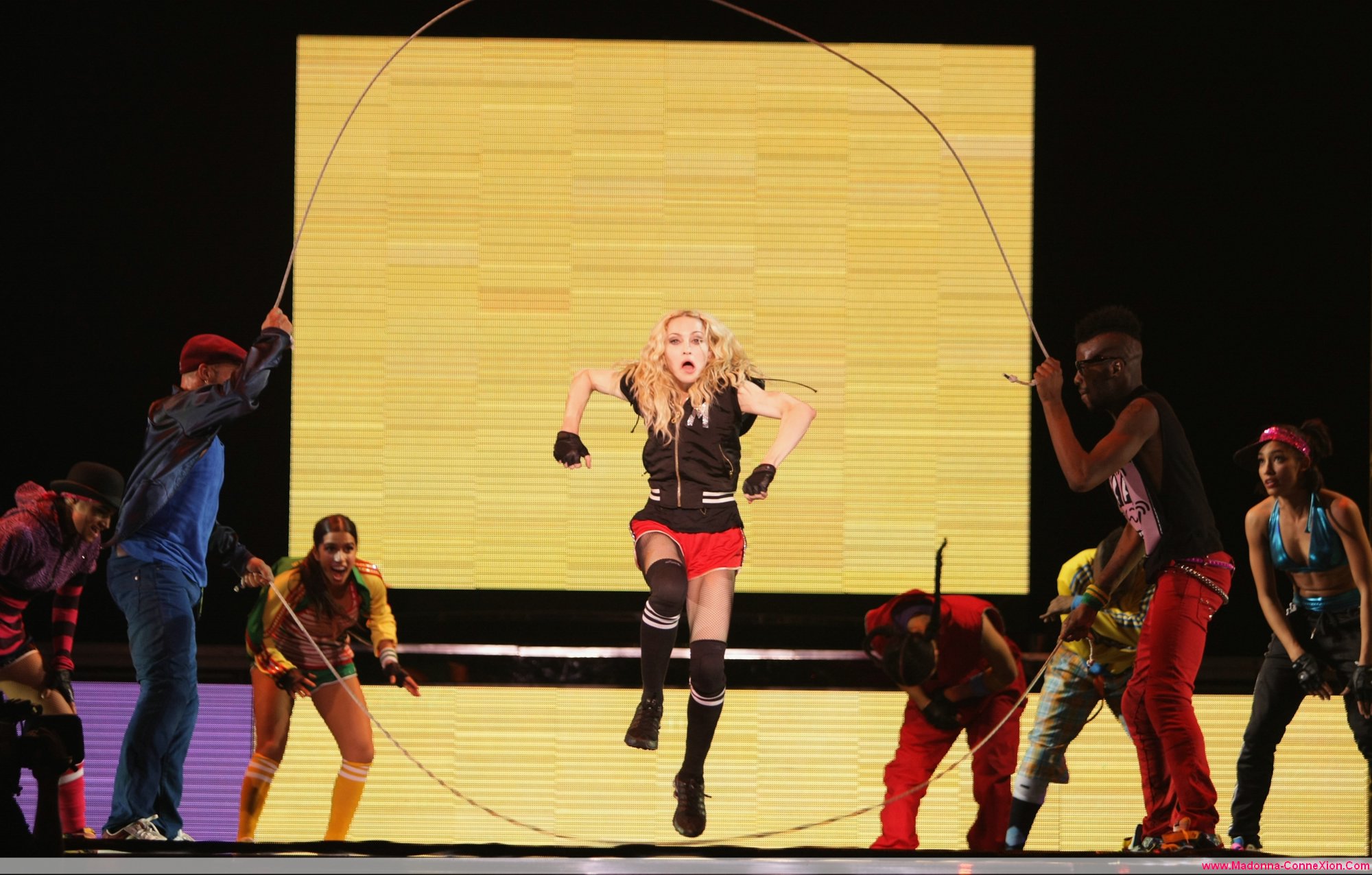 Madonna saute à la corde 